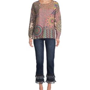 NWT 🔖 John Mark Colorful Patterned Women's Top